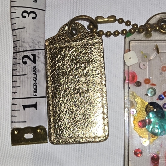 Coach Gold and Multicolor Logo Purse Charms Keychain‎ - Picture 7 of 8